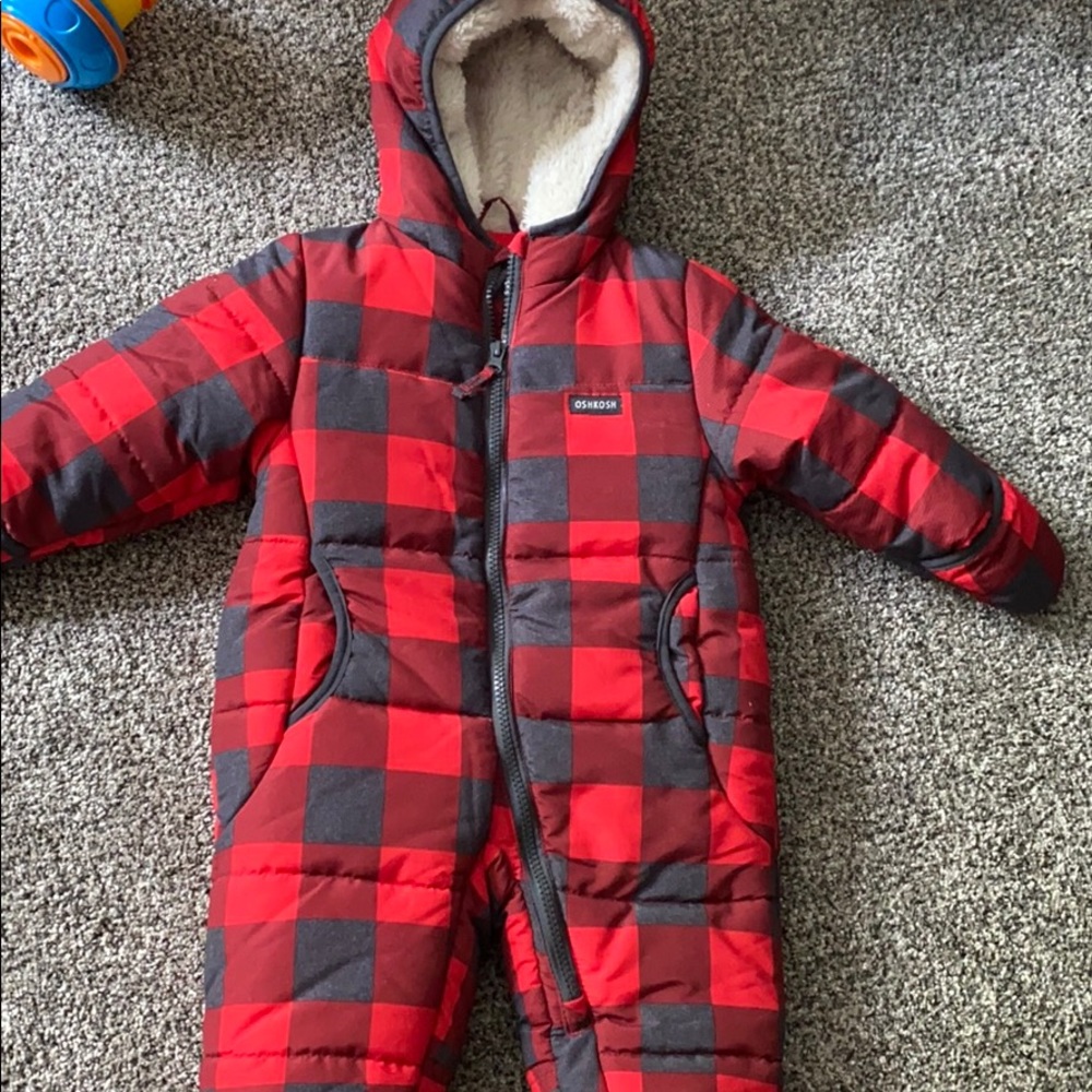 Hooded winter body suit